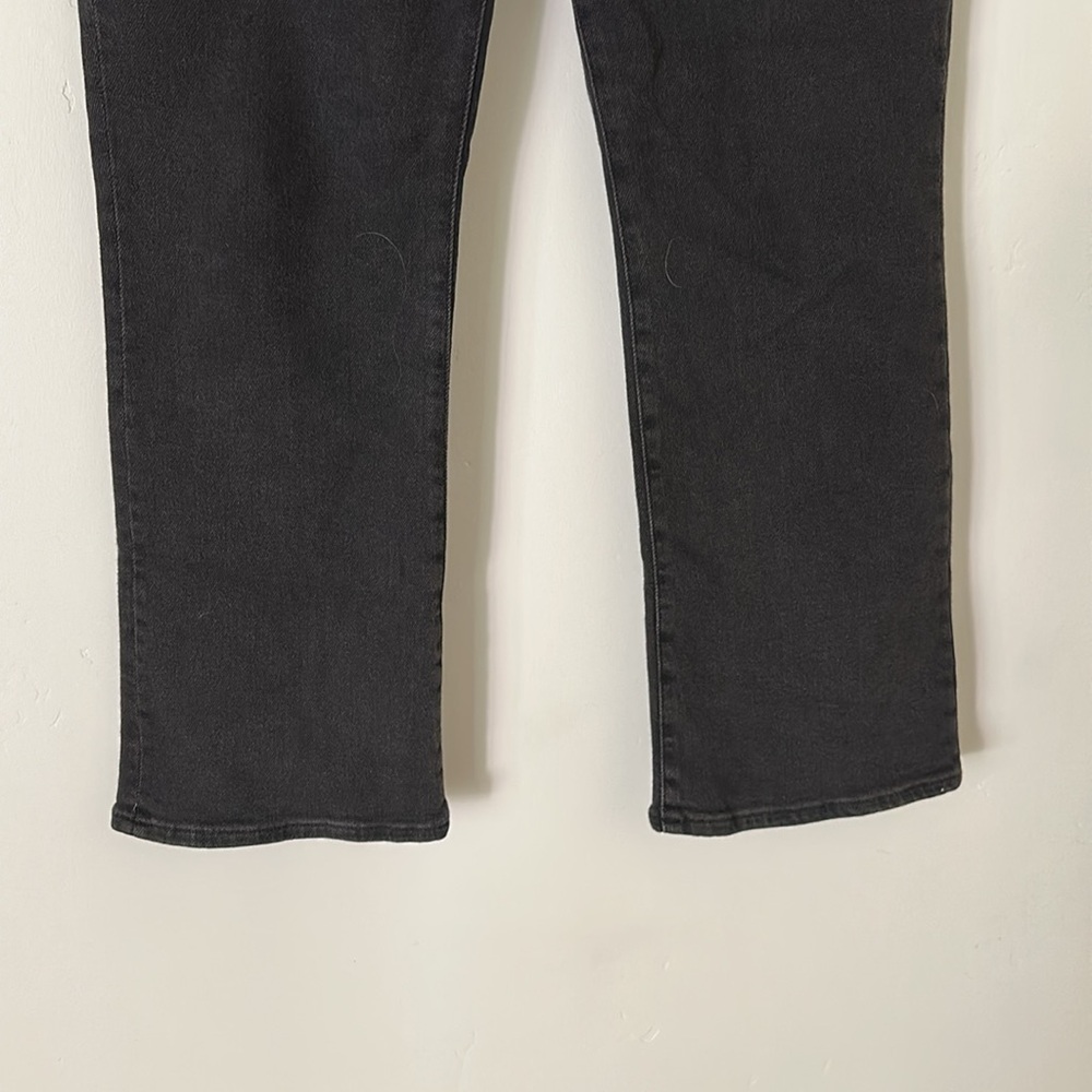 Madewell size 30 kick out crop in washed black - Picture 4 of 6